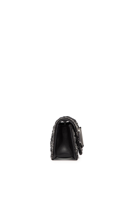 Valentino Garavani Small Sequin-Encrusted Locò Shoulder Bag